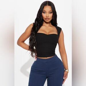 Elegant Black Sleeveless Top